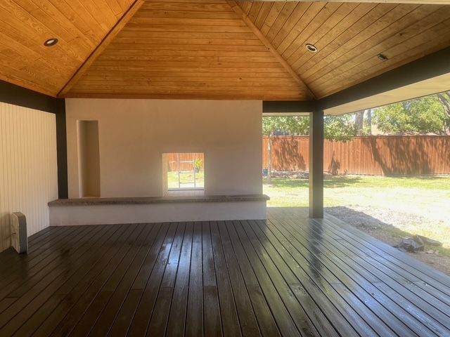 Custom patio cover project by Dynamo Home Improvements