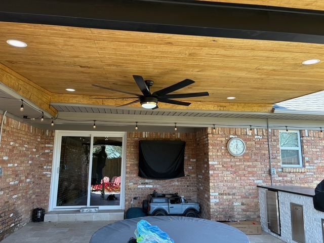 Custom patio cover project by Dynamo Home Improvements