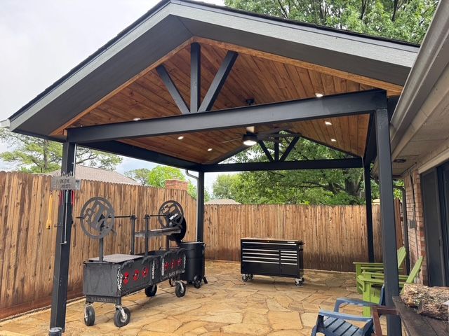 Custom patio cover project by Dynamo Home Improvements