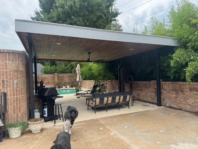 Custom patio cover project by Dynamo Home Improvements