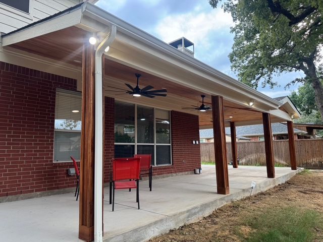 Custom patio cover project by Dynamo Home Improvements