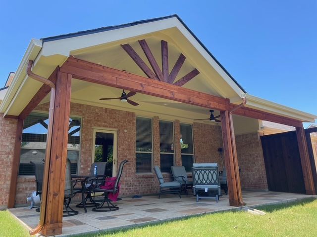 Custom patio cover project by Dynamo Home Improvements